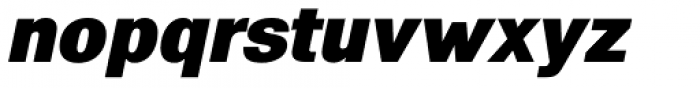 Eurotypo Sans Black Italic Font LOWERCASE