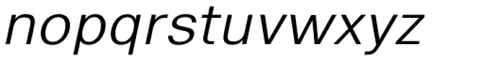 Eurotypo Sans Light Italic Font LOWERCASE