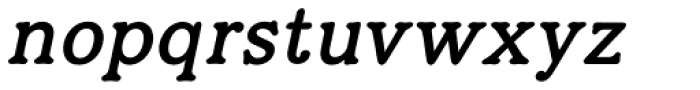 Eutheric Bold Oblique Font LOWERCASE