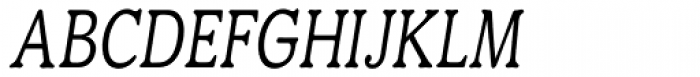 Eutheric Oblique Condensed Font UPPERCASE