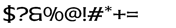 Eutron Expanded Font OTHER CHARS
