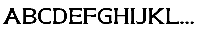 Eutron Expanded Font UPPERCASE