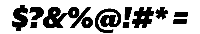 Eugenio Sans Black Italic Font OTHER CHARS