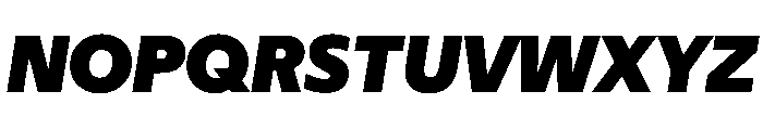 Eugenio Sans Black Italic Font UPPERCASE