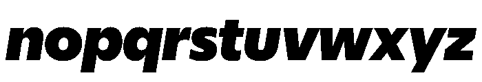 Eugenio Sans Black Italic Font LOWERCASE