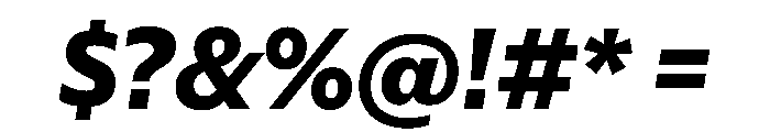 Eugenio Sans Bold Italic Font OTHER CHARS