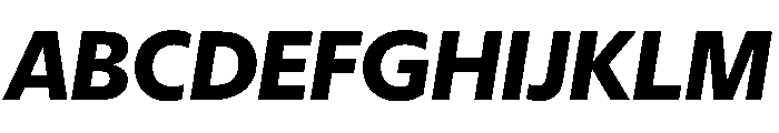 Eugenio Sans Bold Italic Font UPPERCASE