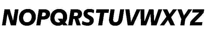 Eugenio Sans Bold Italic Font UPPERCASE