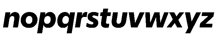 Eugenio Sans Bold Italic Font LOWERCASE