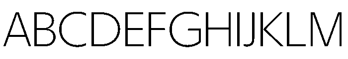 Eugenio Sans Extralight Font UPPERCASE