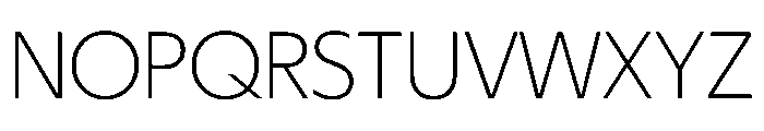 Eugenio Sans Extralight Font UPPERCASE