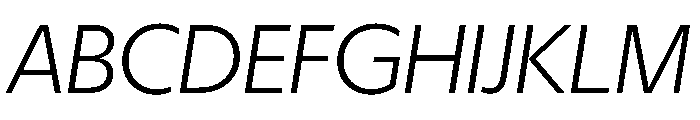 Eugenio Sans Light Italic Font UPPERCASE