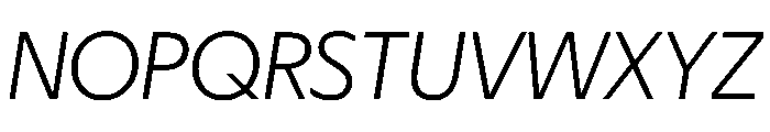 Eugenio Sans Light Italic Font UPPERCASE