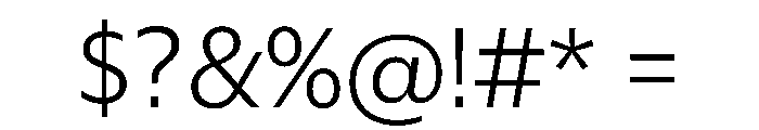Eugenio Sans Light Font OTHER CHARS