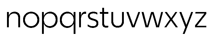 Eugenio Sans Light Font LOWERCASE