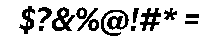 Eugenio Sans Medium Italic Font OTHER CHARS