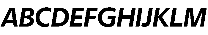 Eugenio Sans Medium Italic Font UPPERCASE