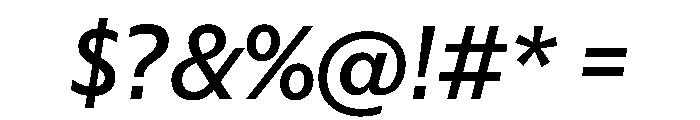 Eugenio Sans Regular Italic Font OTHER CHARS