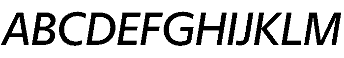 Eugenio Sans Regular Italic Font UPPERCASE