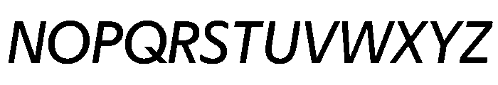 Eugenio Sans Regular Italic Font UPPERCASE