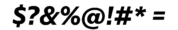 Eugenio Sans Text Bold Italic Font OTHER CHARS