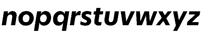 Eugenio Sans Text Bold Italic Font LOWERCASE