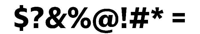 Eugenio Sans Text Bold Font OTHER CHARS