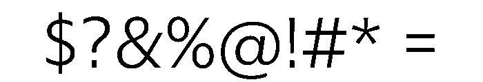 Eugenio Sans Text Light Font OTHER CHARS