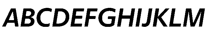 Eugenio Sans Text Medium Italic Font UPPERCASE