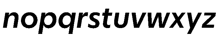 Eugenio Sans Text Medium Italic Font LOWERCASE