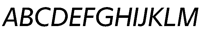Eugenio Sans Text Regular Italic Font UPPERCASE