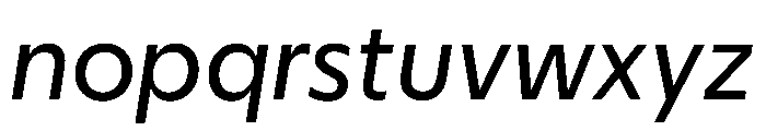 Eugenio Sans Text Regular Italic Font LOWERCASE
