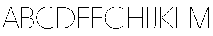 Eugenio Sans Thin Font UPPERCASE