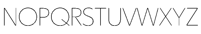 Eugenio Sans Thin Font UPPERCASE