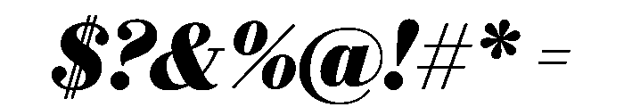 Eugenio Serif Black Italic Font OTHER CHARS