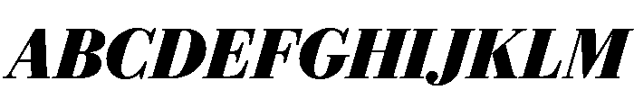Eugenio Serif Black Italic Font UPPERCASE