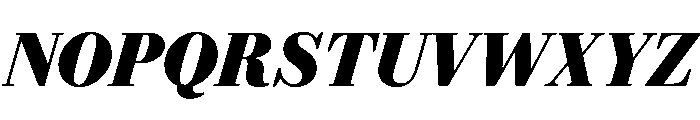 Eugenio Serif Black Italic Font UPPERCASE