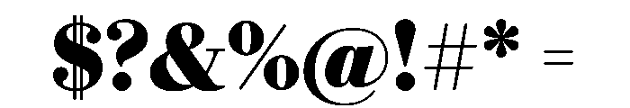 Eugenio Serif Black Font OTHER CHARS