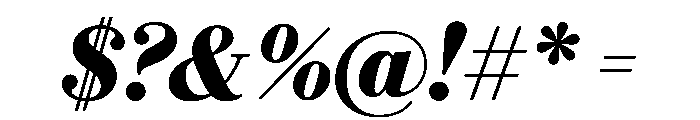 Eugenio Serif Bold Italic Font OTHER CHARS