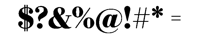 Eugenio Serif Bold Font OTHER CHARS