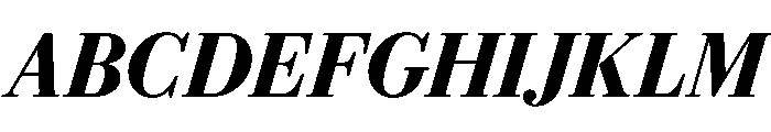Eugenio Serif Demi Italic Font UPPERCASE
