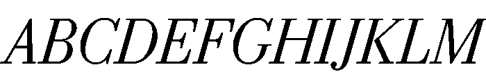 Eugenio Serif Light Italic Font UPPERCASE