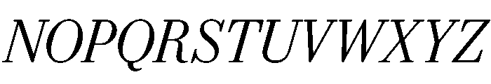 Eugenio Serif Light Italic Font UPPERCASE
