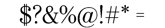 Eugenio Serif Light Font OTHER CHARS