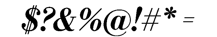 Eugenio Serif Medium Italic Font OTHER CHARS