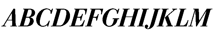 Eugenio Serif Medium Italic Font UPPERCASE