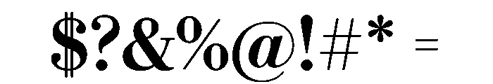 Eugenio Serif Medium Font OTHER CHARS