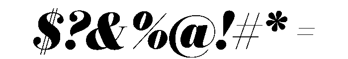 Eugenio Serif Poster Black Italic Font OTHER CHARS