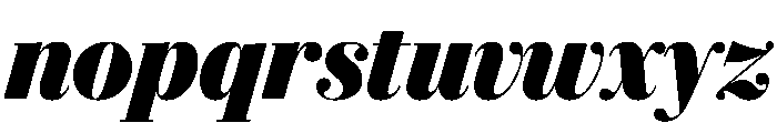 Eugenio Serif Poster Black Italic Font LOWERCASE