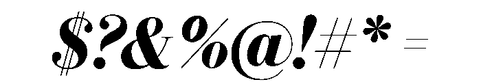 Eugenio Serif Poster Demi Italic Font OTHER CHARS